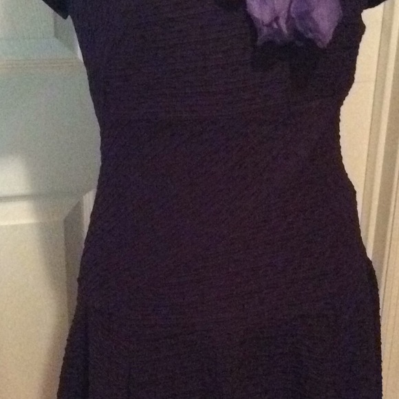 SANDRA DARREN EGGPLANT DRESS - Picture 2 of 3